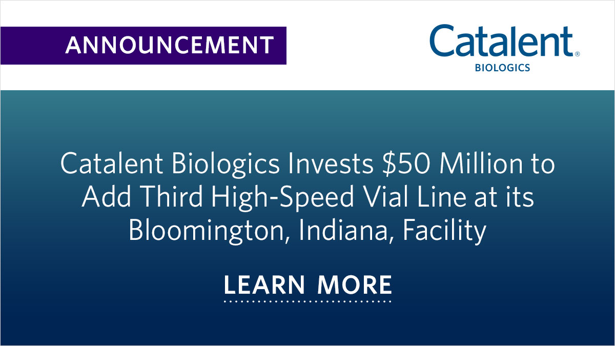 Catalent Adds HighSpeed Vial Line at its Bloomington Facility