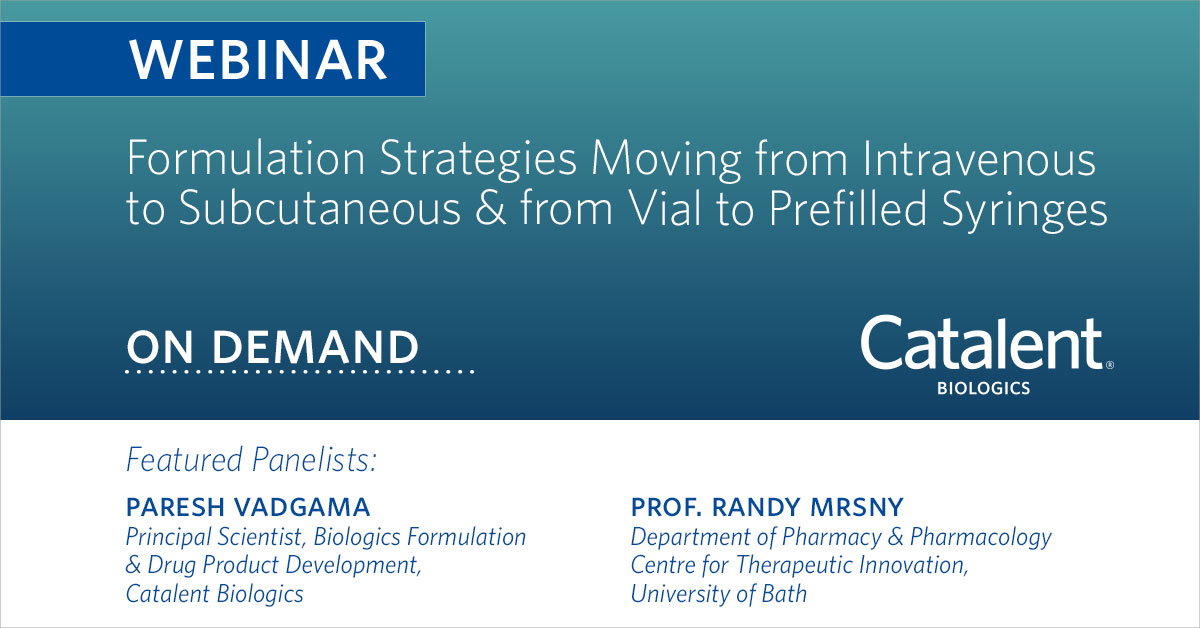 Formulation Strategies Moving from Intravenous to Subcutaneous